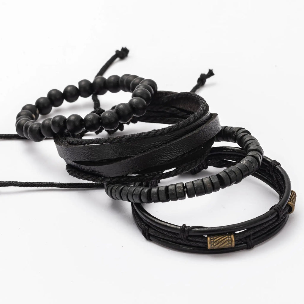 Vintage Multi-Layer Wooden Beads